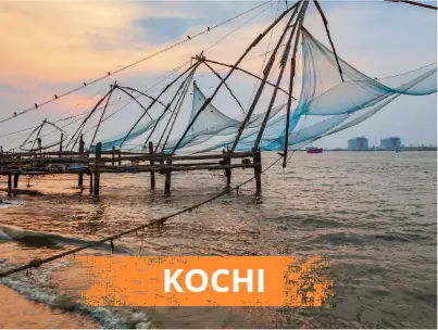 കൊച്ചിയിലെ ചീനവലകൾ, സൂര്യാസ്തമയ വേളയിൽ